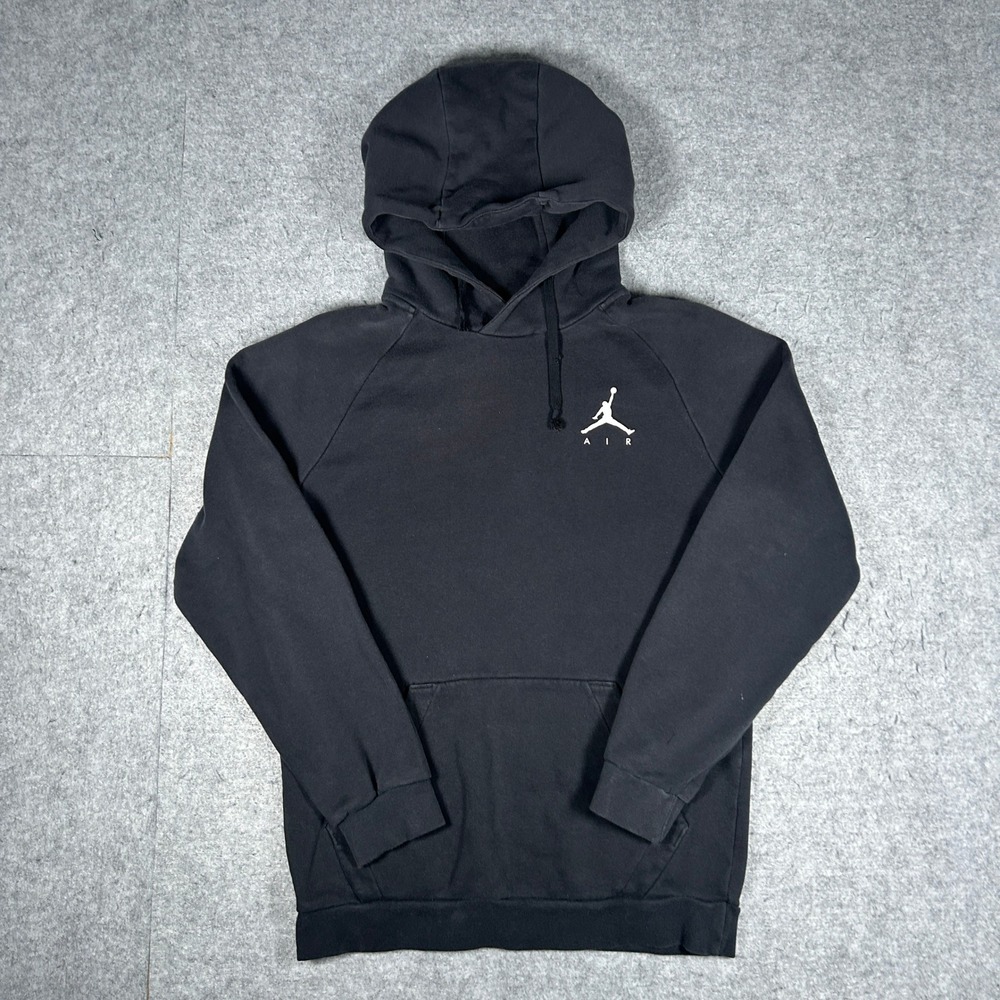 Jordan hoodie Mens Small Black Jumpman Air Pullover Sweatshirt Fleece Sportswear